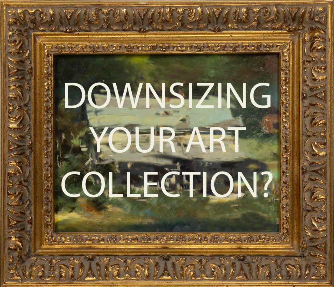 Downsizing your art collection