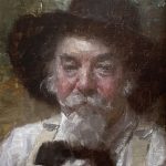 Morgan Weistling Whiskers cowboy gentleman man western oil painting