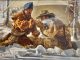 Jay Hester Ways of the Wilderness mountain man trapper snow fire western oil painting