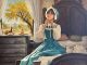 Ken Freeman New Morning girl child figure figurative western oil painting