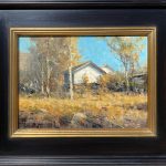 R.A. Dick Heichberger Beaver Valley Payson Arizona home house ranch landscape oil painting framed