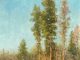 R.A. Dick Heichberger Late Summer trees high mountain Arizona landscape oil painting