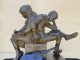 Ed Fraughton Study Time figure figurative man woman boy girl guitar musical instrument books bible bronze sculpture