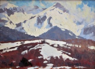 Lorenzo Chavez San Juan March high mountain western landscape oil painting snow