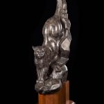 Gerald Balciar Canyon Princess puma mountain lion cougar wildlife scultpture