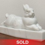 Gerald Balciar Siesta rabbit wildlife Colorado yule marble scultpure sold