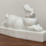 Gerald Balciar Siesta rabbit wildlife Colorado yule marble scultpure