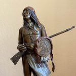 Susan Kliewer Chiricahua Native American Indian warrior chief western bronze sculpture close up