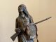 Susan Kliewer Chiricahua Native American Indian warrior chief western bronze sculpture close up
