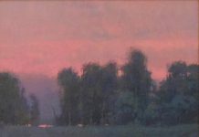 Kevin Courter Colored Skies sunset sunrise landscape oil painting