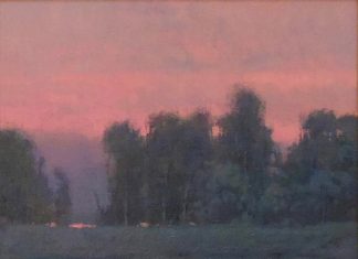 Kevin Courter Colored Skies sunset sunrise landscape oil painting
