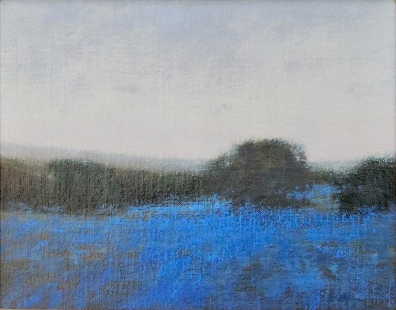Nancy Bush Spring Color bluebonnet landscape oil painting