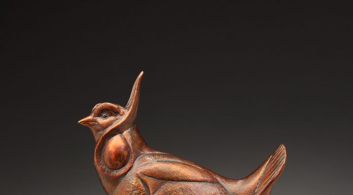 Kent Ullberg Call To The Dance bird chicken foul western bronze sculpture