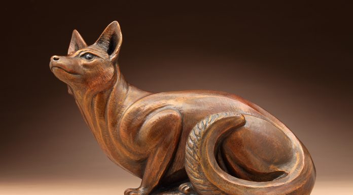 Kent Ullberg Curious Fox wildlife bronze sculpture