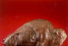 Kent Ullberg Herdmaster buffalo bison bronze wildlife scultpure