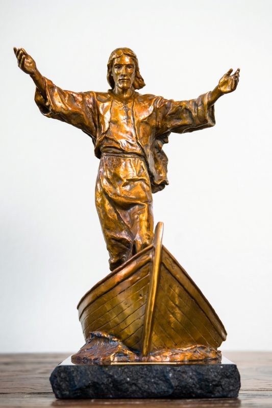 Kent Ullberg It Is I Jesus Christ spiritual christian christianity god lord boat bronze sculpture