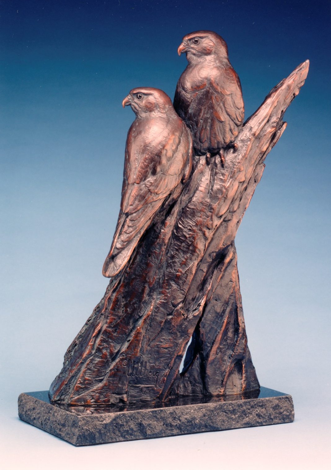 Kent Ullberg Strike Force hawk eagle bird raptor wildlife bronze sculpture