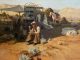 Gary Kapp Cowboy and Chuckwagon horse ranch farm western oil painting