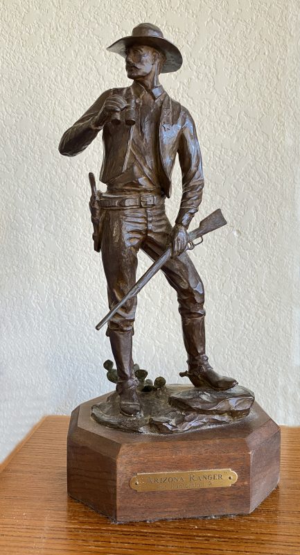 Pat Haptonstall Arizona Ranger police security lawman western bronze sculpture cowboy