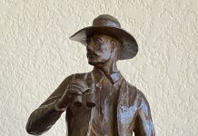 Pat Haptonstall Arizona Ranger police security lawman western bronze sculpture cowboy close