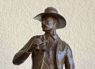 Pat Haptonstall Arizona Ranger police security lawman western bronze sculpture cowboy close