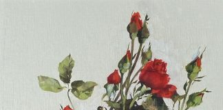 Robert Fobear flowers stillife still life oil painting roses