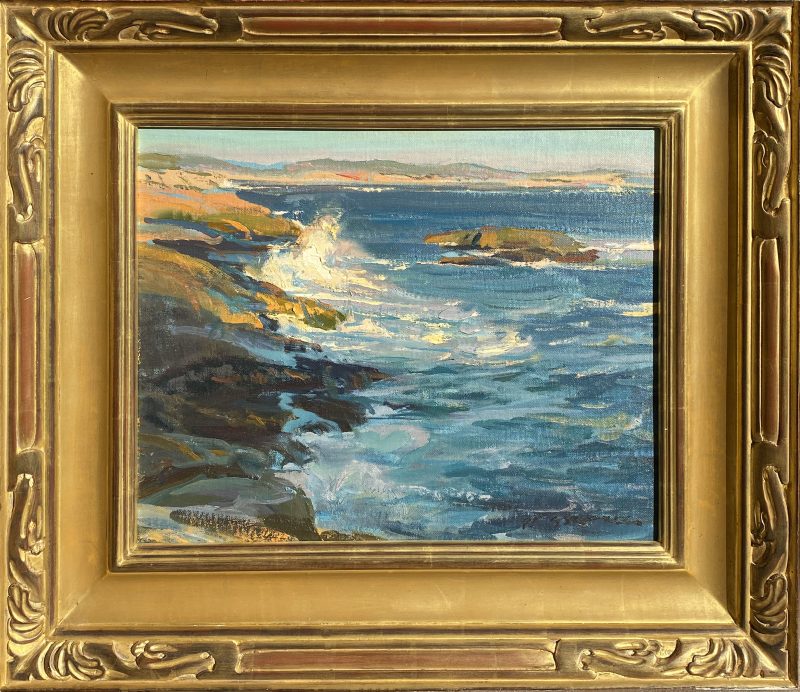Daniel Gerhartz North Atlantic Nova Scotia seascape ocean beach rocks waves landscape oil painting framed