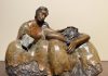J.R. Eason This Too Shall Pass depression sad sadness loss losing woman female Native American Indian women western bronze sculpture