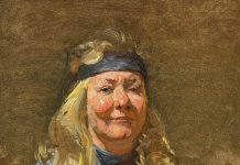 David Leffel Mary Ann portrait figure figurative woman female impressionistic oil painting