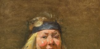 David Leffel Mary Ann portrait figure figurative woman female impressionistic oil painting