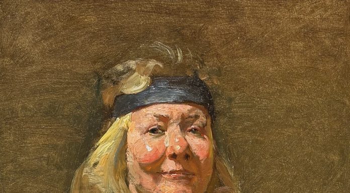 David Leffel Mary Ann portrait figure figurative woman female impressionistic oil painting