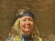 David Leffel Mary Ann portrait figure figurative woman female impressionistic oil painting