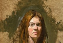 David Leffel Sarah portrait figure figurative woman female impressionistic oil painting