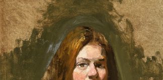 David Leffel Sarah portrait figure figurative woman female impressionistic oil painting