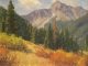 Ralph Oberg Bear Mountain pine trees mountains grass western landscape oil painting