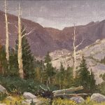 Ralph Oberg Mountain Monsoons western landscape oil painting pine trees mountains rocks