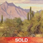 Ralph Oberg Sierra Estrella South Mountain Park Phoenix Arizona Southern desert western landscape oil painting sold