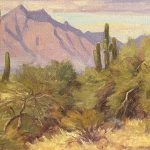 Ralph Oberg Sierra Estrella South Mountain Park Phoenix Arizona Southern desert western landscape oil painting