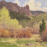 Ralph Oberg Silver Jack Afternoon mountain trees grass western landscape oil painting