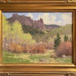Ralph Oberg Silver Jack Afternoon mountain trees grass western landscape oil painting