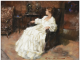 Ramon Kelley Nora In Antique White female woman portrait figure house home pastel painting