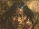 Ramon Kelley Taos Indian Native American portrait figurative figure western oil painting