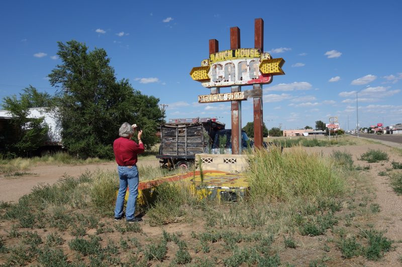 Chuck Middlekauff Tucomcari New Mexico Ranch Houd Cafe sign photo photography artist Route 66