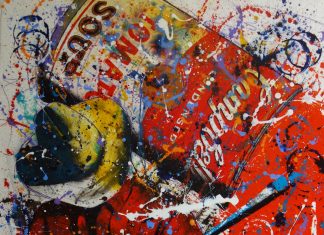 Chuck Middlekauff Tomato Extract cowboy Campbell's Soup pop western art painting