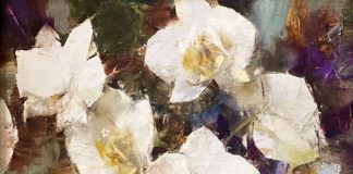 Laura Robb Orchids still life stillife flower floral oil painting