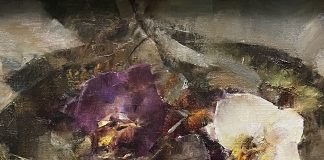 Laura Robb Orchids flowers floral still-life oil painting