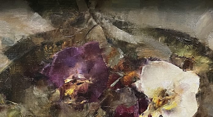 Laura Robb Orchids flowers floral still-life oil painting