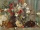 Laura Robb White and Red Bouquet stillife floral flowers oil painting