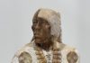 Alvin Marshall Shaman Native American Indian stone alabaster sculpture western close up