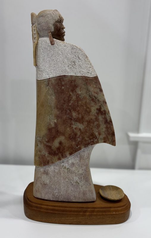 Alvin Marshall Shaman Native American Indian stone alabaster sculpture western side